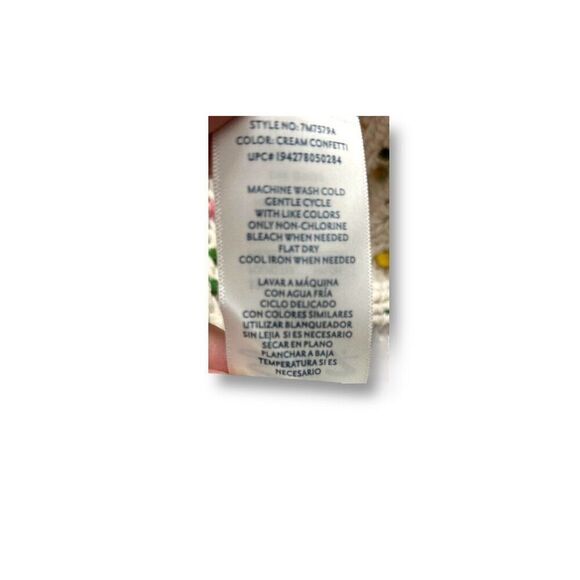 Seven7 Beige Confetti Chunky Knit Sweater Crew Neck Academia Preppy Size Large - Picture 8 of 10